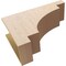 Ekena Millwork 11"W x 33"D x 22"H Classic Mediterranean Rough Cedar Woodgrain TimberThane Corbel, Primed Tan CORUR11X33X22MEDRCPR - alternate 3